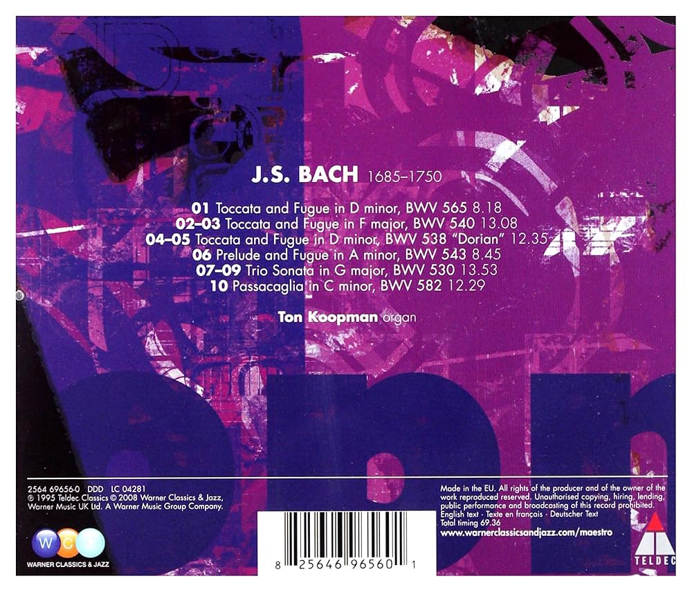 Amazon.com: Bach J.S: Toccata & Fugue BWV 565: CDs & Vinyl